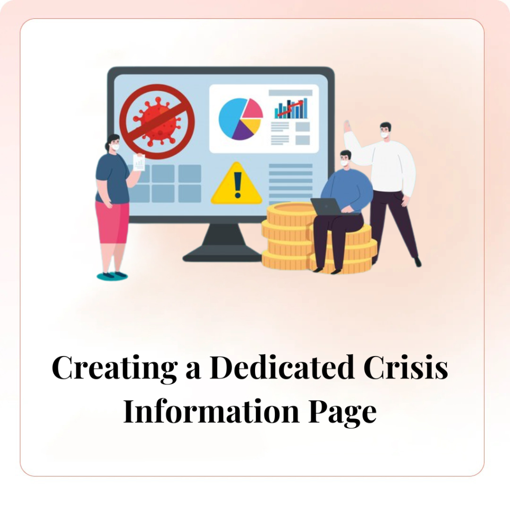 Creating a Dedicated Crisis Information Page