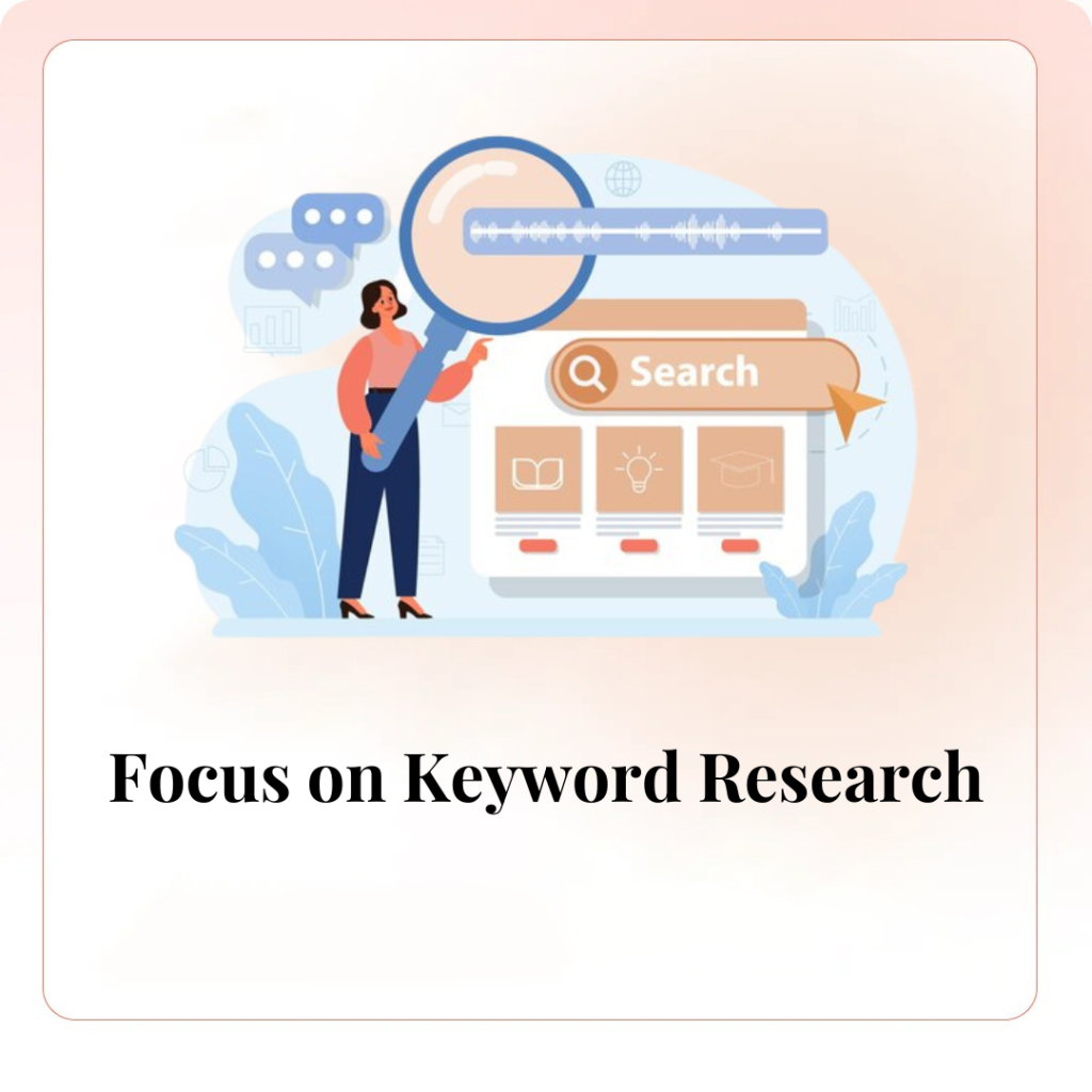 Focus on Keyword Research